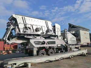 Мобильная кварцевая дробилка производительностью 250 тонн в час